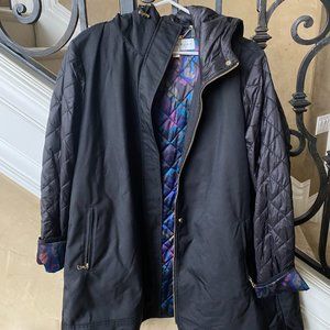 Trina Turk Black Zip up Jacket Size XL